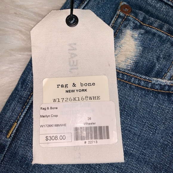 RAG & BONE || marilyn crop wheeler jeans 26 - Picture 6 of 8